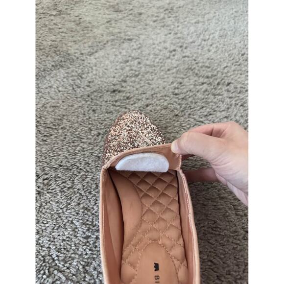 Birdies Women’s Starling Glitter Sparkle Rose Gold Round Toe Flats Sz 7 - Picture 6 of 6